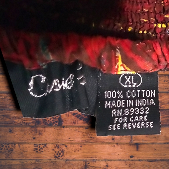 Teal & Rust Maxi Dress w/Gold Accents - Picture 4 of 11